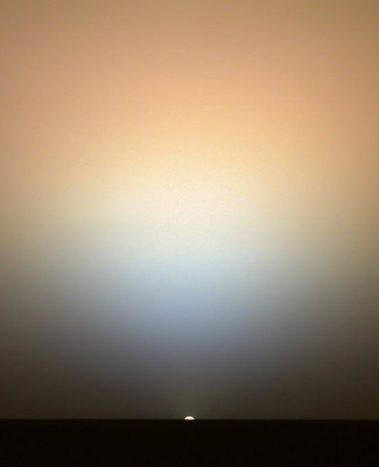 We're the first generation of humans that can witness a sunrise on another planet.

This is a dawn on Mars captured by Opportunity rover.