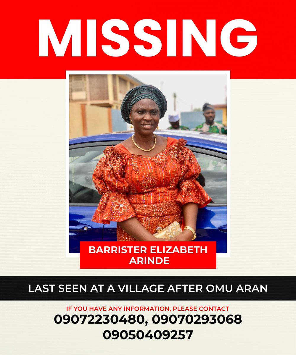 If you’ve any information, please, call the number(s) on the flier 

Please, pray 🙏 and repost