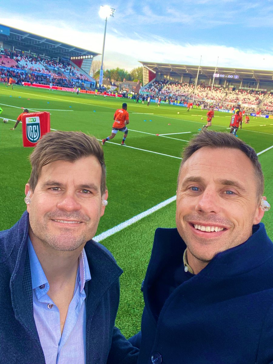 Thanks for a great experience <a href="/BBCSPORTNI/">BBC SPORT NI</a> <a href="/TommyBowe/">Tommy Bowe</a> <a href="/winkerwatson1/">Stephen Watson</a> &amp; loved to see old <a href="/SharksRugby/">The Sharks</a> friends <a href="/SiyaKolisi/">Siya Kolisi</a>. Great performance by <a href="/UlsterRugby/">Ulster Rugby</a>, very unfortunate not to win. Going to miss <a href="/JCooney09/">John Cooney</a>.
