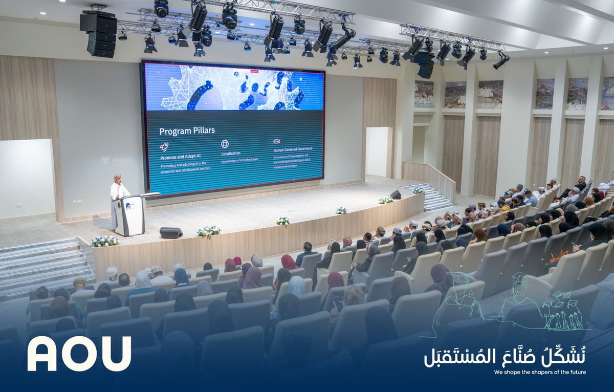 aou_oman's tweet photo. #يحدث_الآن
يلقي كل من أ.د. الفخري داتو الدكتور محمد رضوان عثمان والدكتور سالم الشعيلي الكلمتين الرئيسيتين للمؤتمر، حيث تم تسليط الضوء على دور الذكاء الاصطناعي والتقنيات المتقدمة في #عمان و #ماليزيا.
#ICDTAIM2025
#UNISEL #AOU
Prof. Emeritus Dato’ Dr. Mohammed Redzuan Othman and Dr. Salim AlShuili delivering the keynote addresses of the conference, highlighting the role of AI and Advanced Technologies in Oman and Malaysia