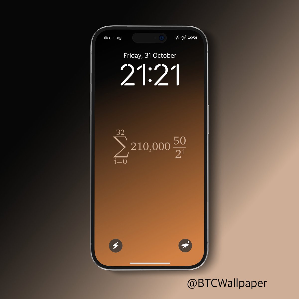 BtcWallpaper's tweet photo. twenty-one million
#Bitcoin https://t.co/9TSmbK2VYg