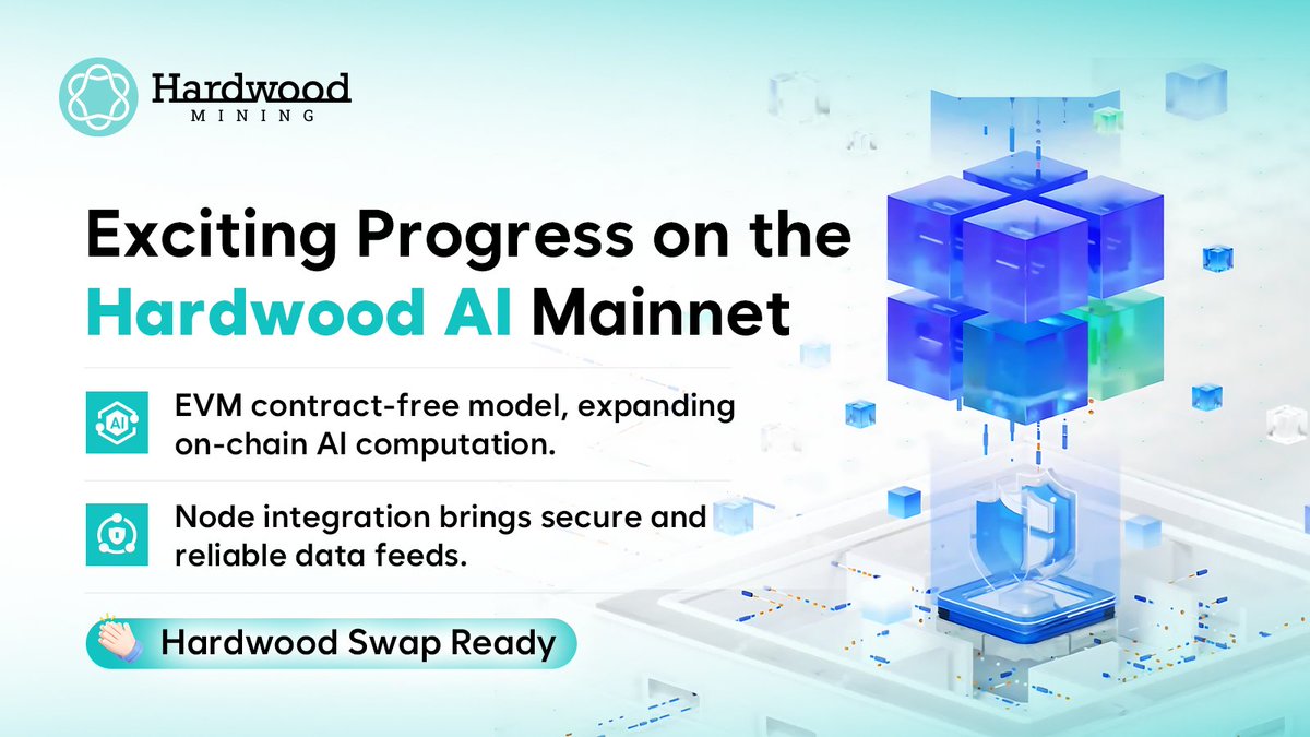 HardWoodMining's tweet photo. 🔥Exciting Developments on the Hardwood AI Public Chain Mainnet
#hardwood  #AI  #Chain #Evm
💎EVM contract-free model to extend on-chain AI computing
Node integration for secure and reliable data feeds
⚡Hardwood Swap Ready https://t.co/hRpFUiKUQc