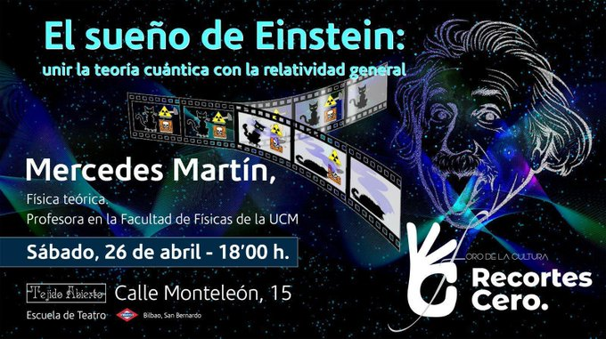 RecortesCero's tweet photo. Ayer ser realizó el 4º Acto de la Sección de #Ciencia 👩‍🔬 del Foro de la Cultura de @RecortesCero 💪

Un placer 🙏contar con Mercedes Martín que nos explicó "El sueño de Einstein..."
Gracias por la organización a @ErnestoMNL  y apoyo de @JCTorresOchoa y @SaraMontero12 
#BuenosDías https://t.co/Dg6jus5lMC