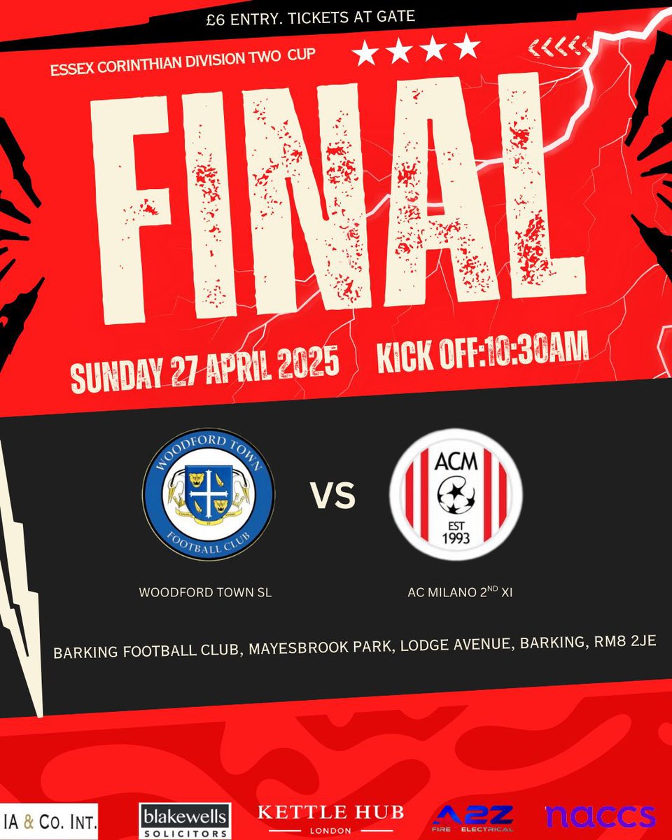 ACMilano_FC's tweet image. No fixture for our first team today!
Good luck to our second XI who have a league cup final this morning at Barking 🔥
FORZA MILANO 🔴⚫️