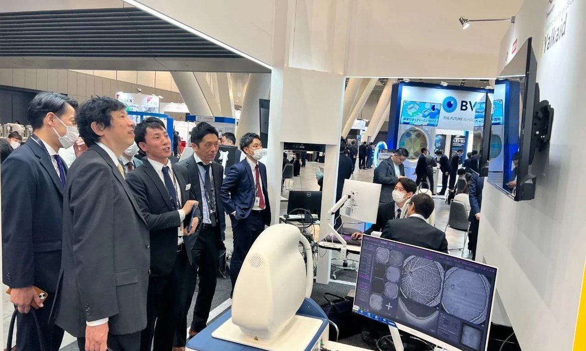 toward_pi's tweet photo. TowardPi is officially commercialized in Japan🎉Following the acquisition of Japanese medical device certification and partnering with @nikonsolutions, TowardPi showcased 400 kHz full-range swept-source OCT at the Annual Meeting of the Japanese Ophthalmological Society. #SSOCT https://t.co/7FKVkQGA7K