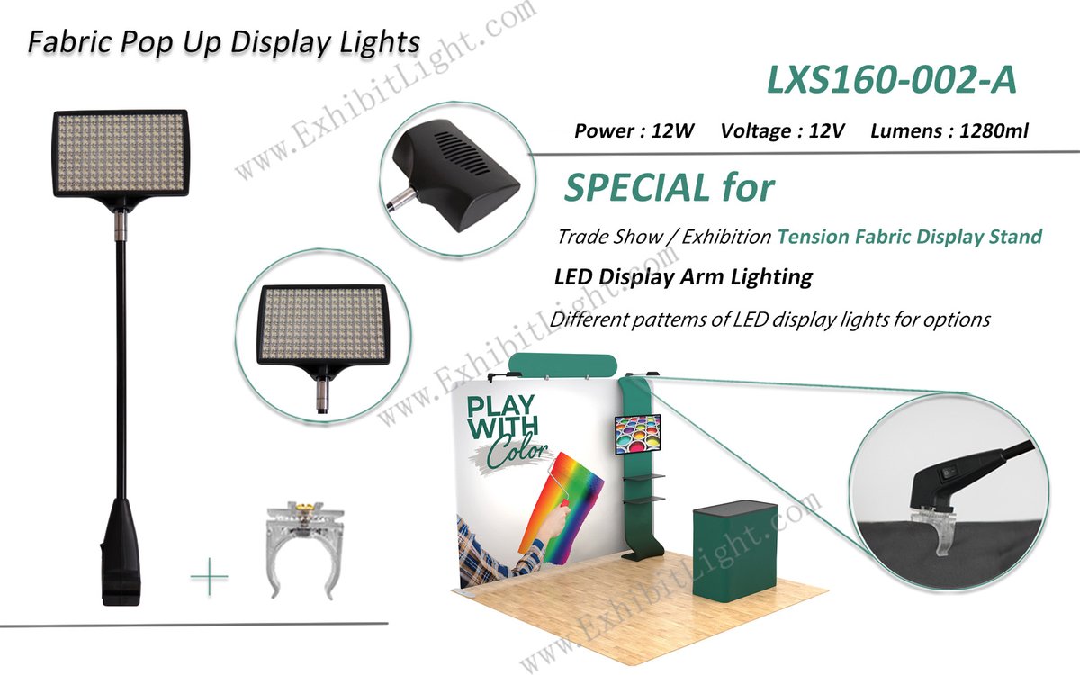 ✨ Brighten your booth with our Fabric Pop Up Display Lights! ✨

🔹 12W power | 12V voltage | 1280ml lumens
🔹 Perfect for trade shows &amp; fabric displays
🔹 A variety of color temperatures can be customized
PLAY WITH COLOR and stand out! #LEDLighting #TradeShow #LED