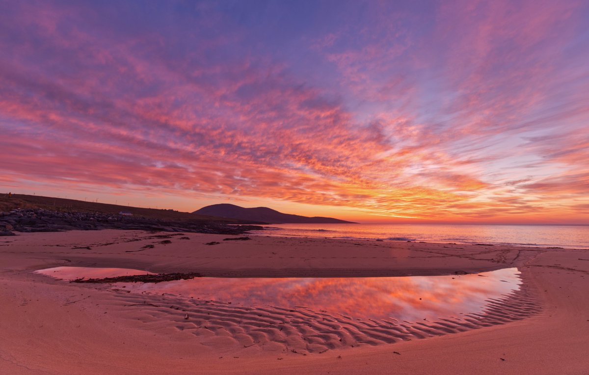 Sunset at Traigh Mhor, West Harris - April 2025.