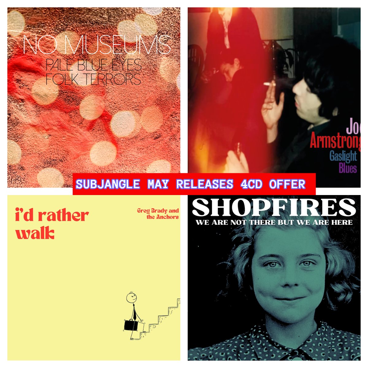 4CD MAY '25 RELEASE OFFER (20% discount / pay 1 shipping) !

<a href="/NeilHill170338/">shopfires</a>
#gregbradyandtheanchors
<a href="/mccabejh65/">John McCabe</a>
#joearmstrong (Solo project of The Strange Encounters frontman)

Use discount code 'may20' before 01 May at checkout link below

shorturl.at/WAWrv