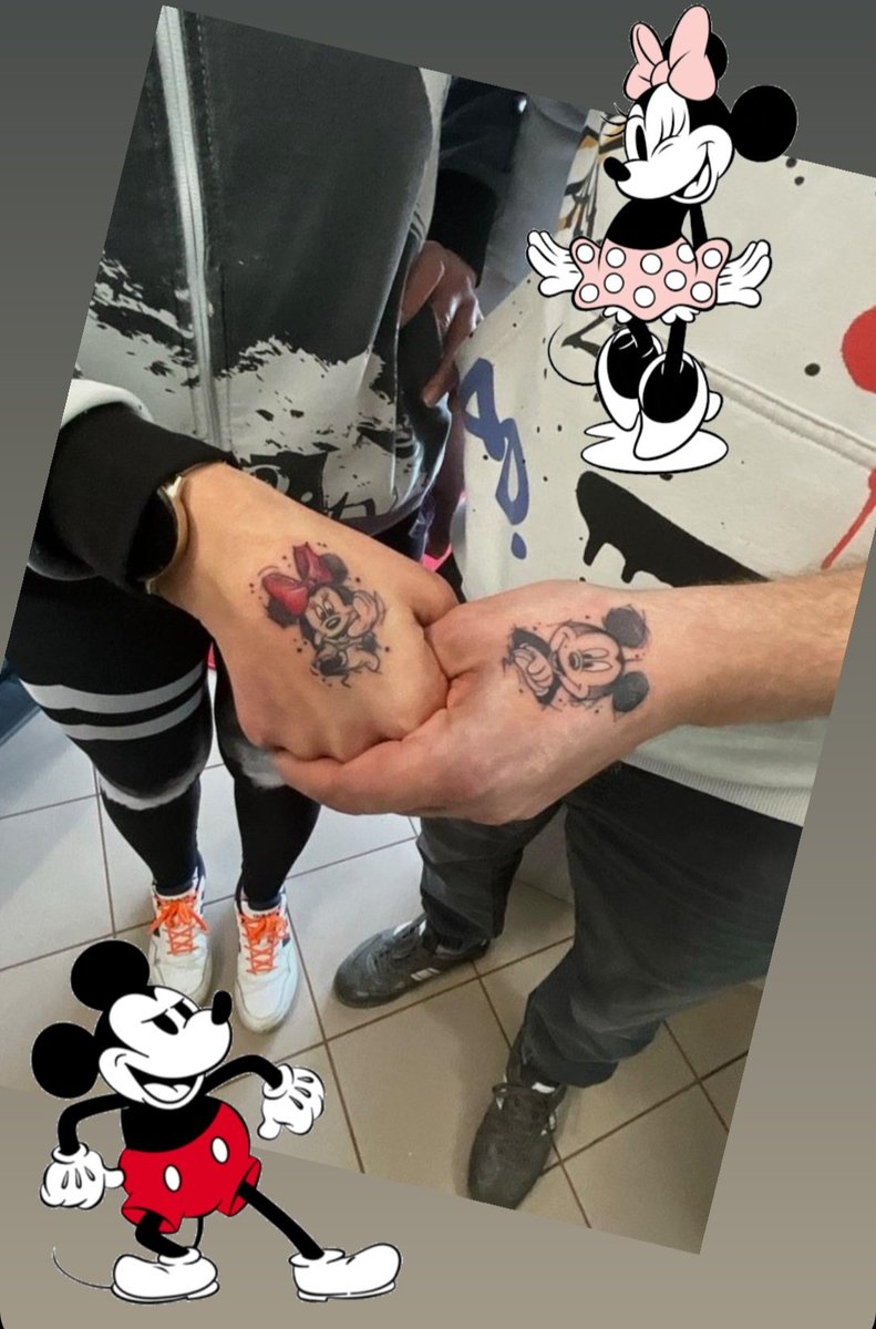 Radość i szczęście dzieciństwa...
#MickeyMouse 
#MinnieMouse 
#tattoo