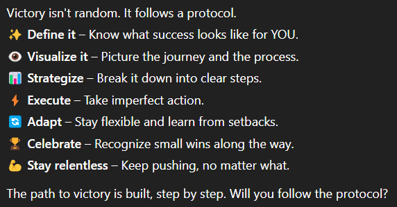 Dainis_G's tweet photo. Motivational stuff for today... 🙃
Victory protocol is a thing now... https://t.co/cCwPdycbo2