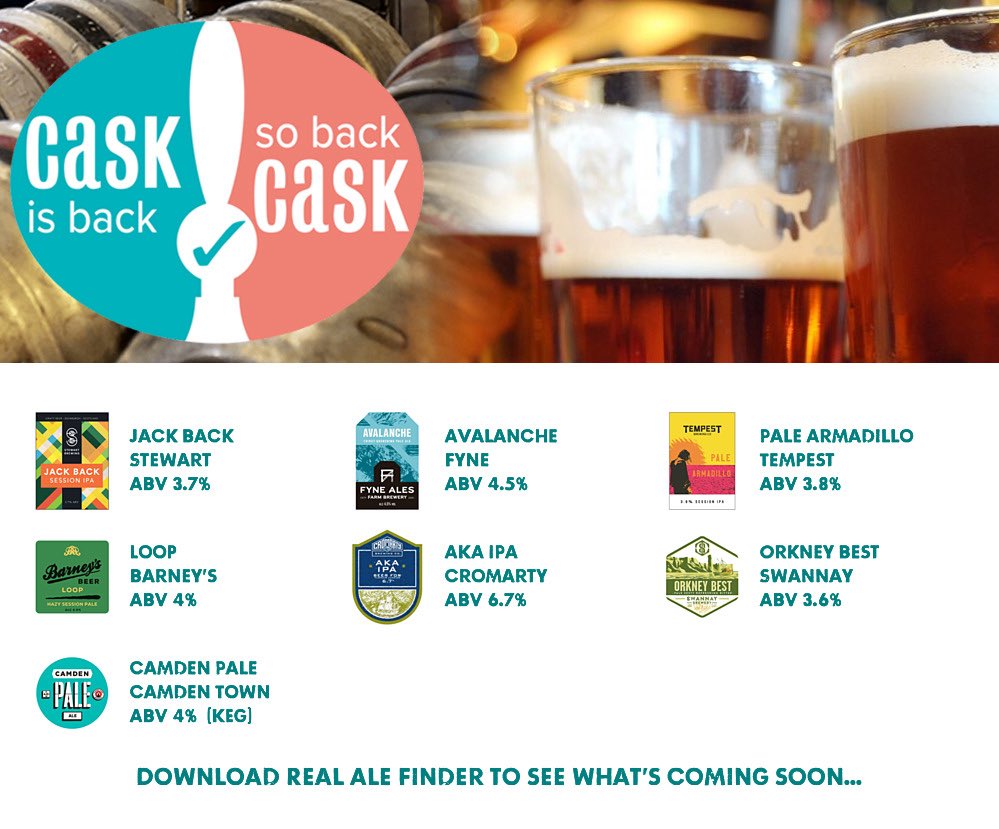 On the bar today!
Beer Board: bit.ly/37B0ERw
#CaskIsBack <a href="/StewartBrewing/">StewartBrewing</a> <a href="/FyneAles/">Fyne Ales</a> <a href="/TempestBrewCo/">Tempest Brewing Co</a> <a href="/barneysbeer/">Barney's Beer</a> <a href="/CromartyBrewing/">Cromarty Brewing</a> <a href="/SwannayBrewery/">Swannay Brewery 🍻</a> <a href="/CamdenBrewery/">Camden Town Brewery</a> 
#RealAleFinder #visitscotland #visitedinburgh #realale #cheers #edinburghpubs #craftbeer