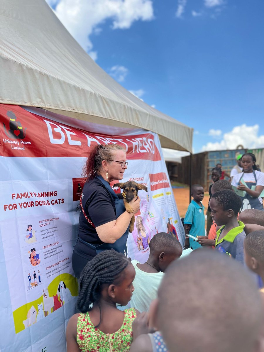UniquelyPaws's tweet photo. World Veterinary Day celebrations continue! Join us TODAY at Kikoni Police Station for FREE pet care services, led by VetConekt! Rabies shots, spay/neuter surgeries &amp; more! #uniquelypaws #WorldVeterinaryDay #FreePetCare https://t.co/79YXceiKEZ