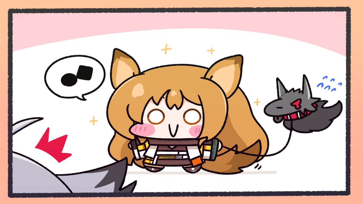 今日はケーちゃんと非常食🐶🐺💦 