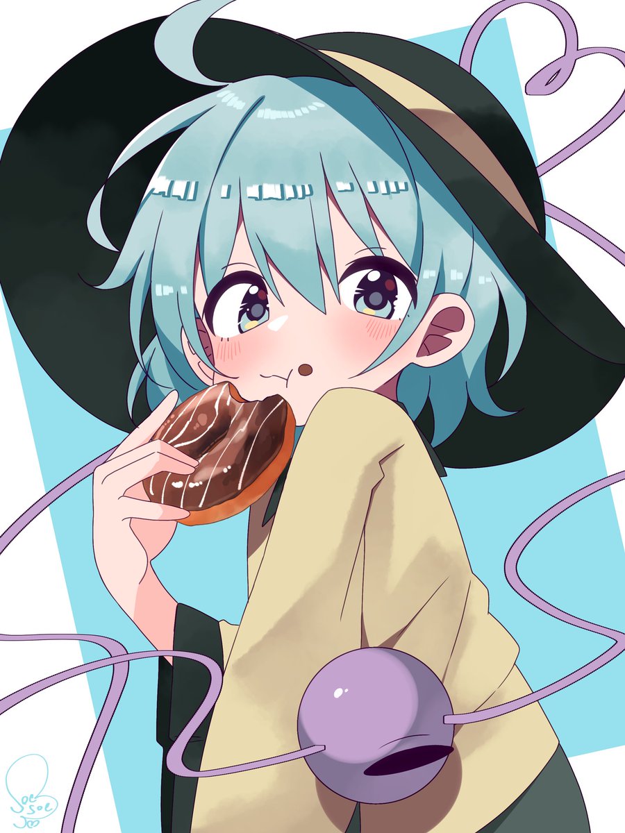 soesoe300's tweet photo. ワンドロドーナツ食べるこいしちゃん https://t.co/vrlitYgHFO