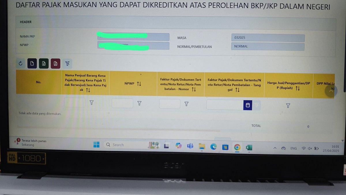 Dyonisus07's tweet photo. Selamat siang bapak/ibu
maaf mau tanya kenapa faktur masukan tidak muncul di B2 saat mau lapor spt ppn masa padahal semua faktur masukan sudah di kreditkan..
@kring_pajak https://t.co/bQkHm9ZcSC