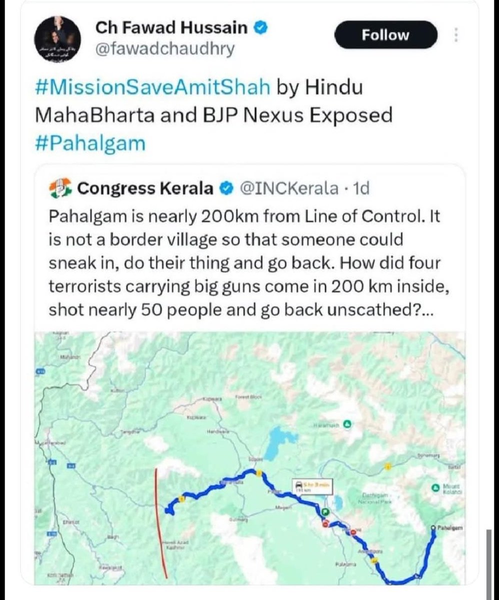 nach1keta's tweet photo. We had ISI backed, Jamaat-e-Islami channel #MediaOne in Kerala to run the Pak Narrative. Now we have INC Kerala handle also to propagate Pak narrative. Their posts are being  widely shared in Pakistan !! https://t.co/z9gIJf8D0n