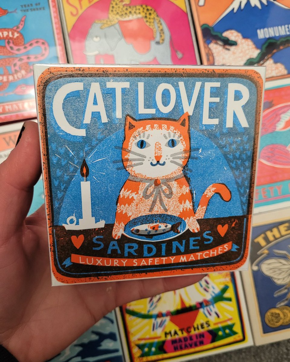 We have some cute new safety match designs in stock on our website dykeanddean.com and in our Hastings shop 🐈⁠
⁠
#dykeanddean #archivistmatches #homeessentials #homewares #catlover