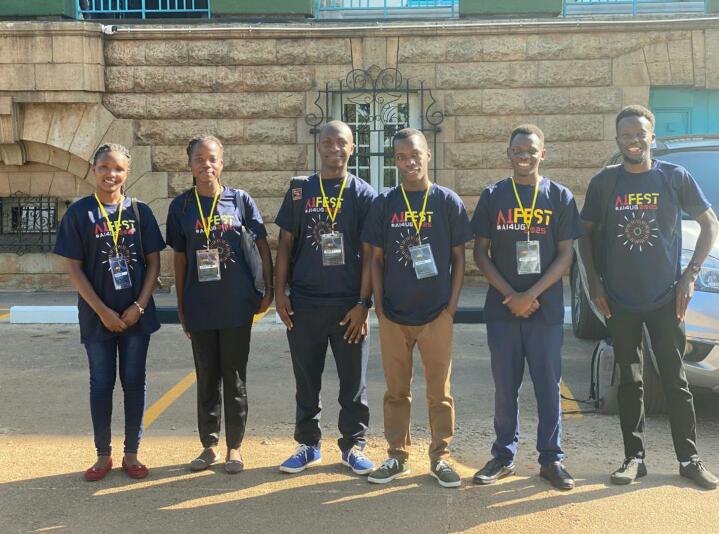 MUCOSAMUST's tweet photo. We represented @MbararaUST at Ugandaβs First Inter-University Student-Centric #AIFestUG 2025, organized by Google Developers on Campus
#AI4UG #BuildWithAI #AIFestUG https://t.co/f6MZ19IZFf