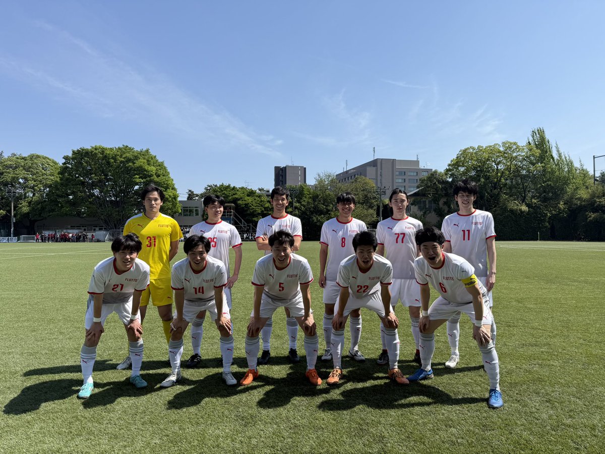 FLUTTOFLUTTO2's tweet photo. 【東京都社会人サッカーリーグ1部】
第4節　🆚@FCKOREA_2025 
⚽️1-1 寺内

第5節　🆚@wasedasoccer 
⚽️1-4 室町

前半3分ゴールキックから良い流れでゴール！ですが、後半立て続けに点を入れられてしまいました。

厳しい戦いが続いています。。
切り替えて、頑張りましょう！ https://t.co/QUjiMUlIst
