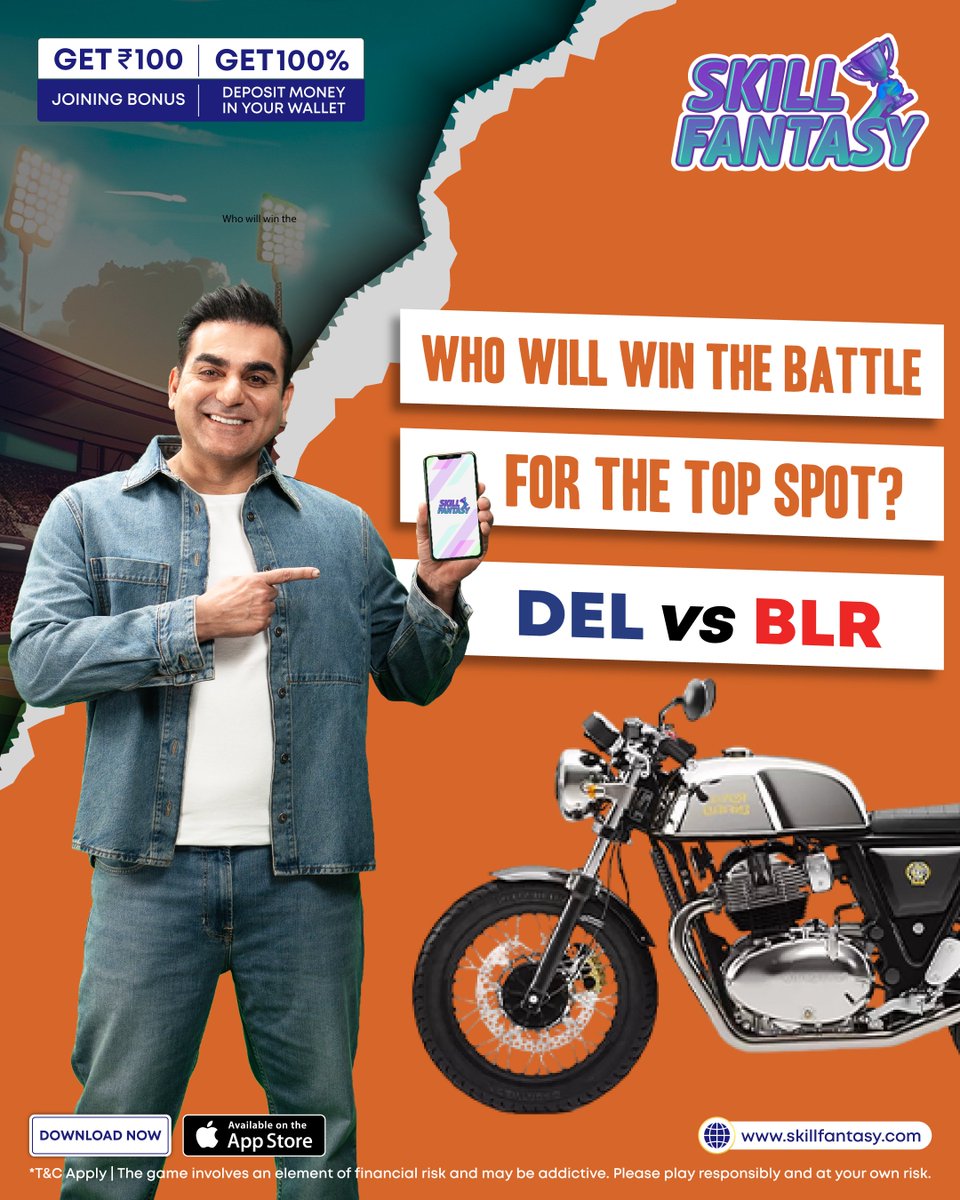 skillfantasyind's tweet image. Who will claim the top spot today? Drop your prediction on Skill Fantasy and win exciting prizes! 

Download Now: web.skillfantasy.com/download

#SkillFantasy #FantasyCricket #Cricketworld #Cricketupdate #JoinNow #OnlineGaming #IndianSports #Fantasyleague #Cricketmatch #Cricket #India