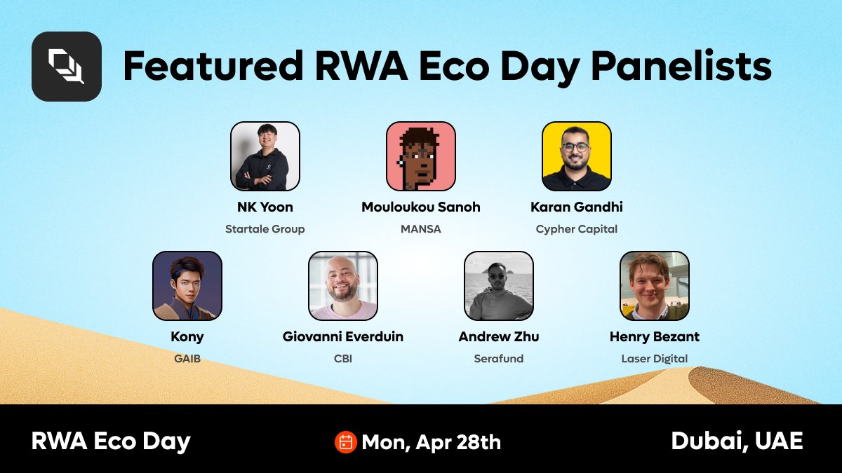 Touching down in Dubai for <a href="/token2049/">TOKEN2049</a>? 🛬

Meet our incredible lineup of expert panelists at RWA Eco Day,
the premier gathering where you can connect with Plume’s vibrant global community of builders, projects, and founders.

Grab expert insights from:

🏝️ NK Yoon, Head of