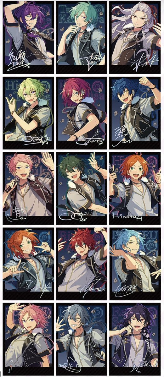 あんスタ 中国 -black stage- ポラロイド 全絵柄公開 サインは