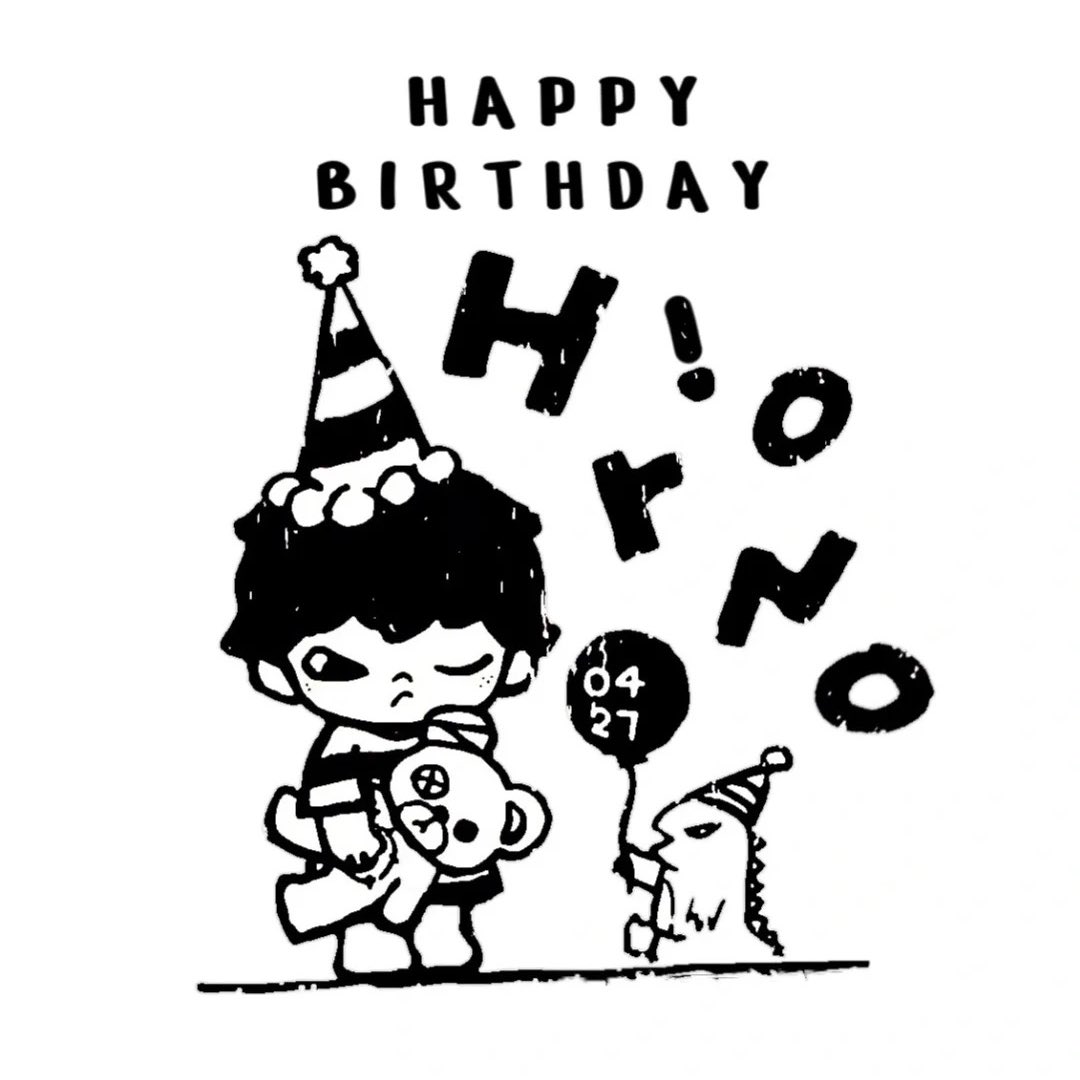 nooosshi's tweet photo. happy hirono day! 0427🎈 https://t.co/SIW8dj3isB