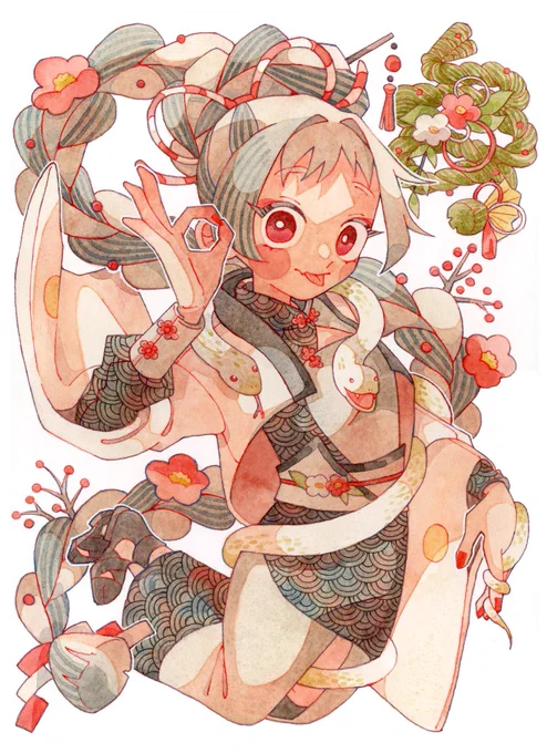 #GWアナログ絵祭り 透明水彩でイラスト描いてます