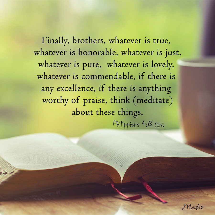 Meditate 

#ScriptureOfTheWeek