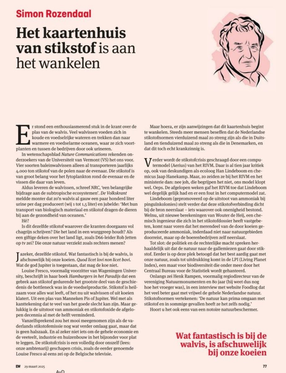 Van leugen naar inmiddels een waarheid als een KOE. 

"De stikstofcrisis is een volledig door de AMBTENARIJ geschapen crisis".

"Het merendeel van ammoniak geproduceerd door koeien slaat neer op de boerderij zelf" <a href="/deheij/">ir. Wouter de Heij</a> <a href="/hanlindeboom1/">Han Lindeboom</a>