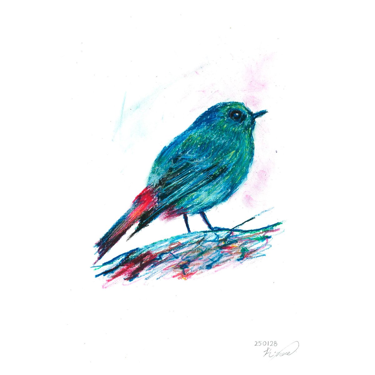 kslashnoue's tweet photo. #crayon #crayondrawing #artcrayon #bird #bluejay https://t.co/zDK6d6MLOz