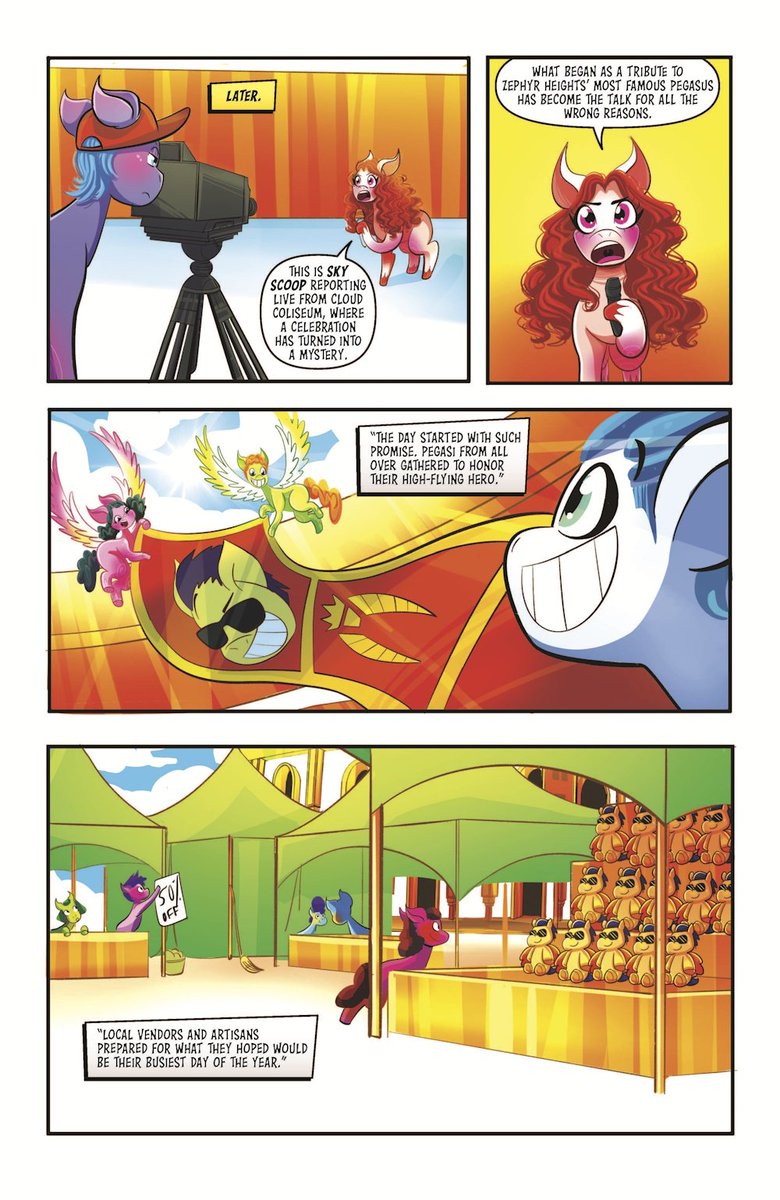 MLPG524092021's tweet photo. More preview pages for "Tournament of Mysteries" one-shot comic WERE REVEALED!
Found at @g5mlp's Tumblr.
Link: https://t.co/gSWldTBPPY
#mylittlepony #mlpg5 #sunnystarscout #izzymoonbow #pipppetals #zippstorm #hitchtrailblazer #mistybrightdawn #mlpidw #idw #mlpofficial #leak https://t.co/feyxguuTaC
