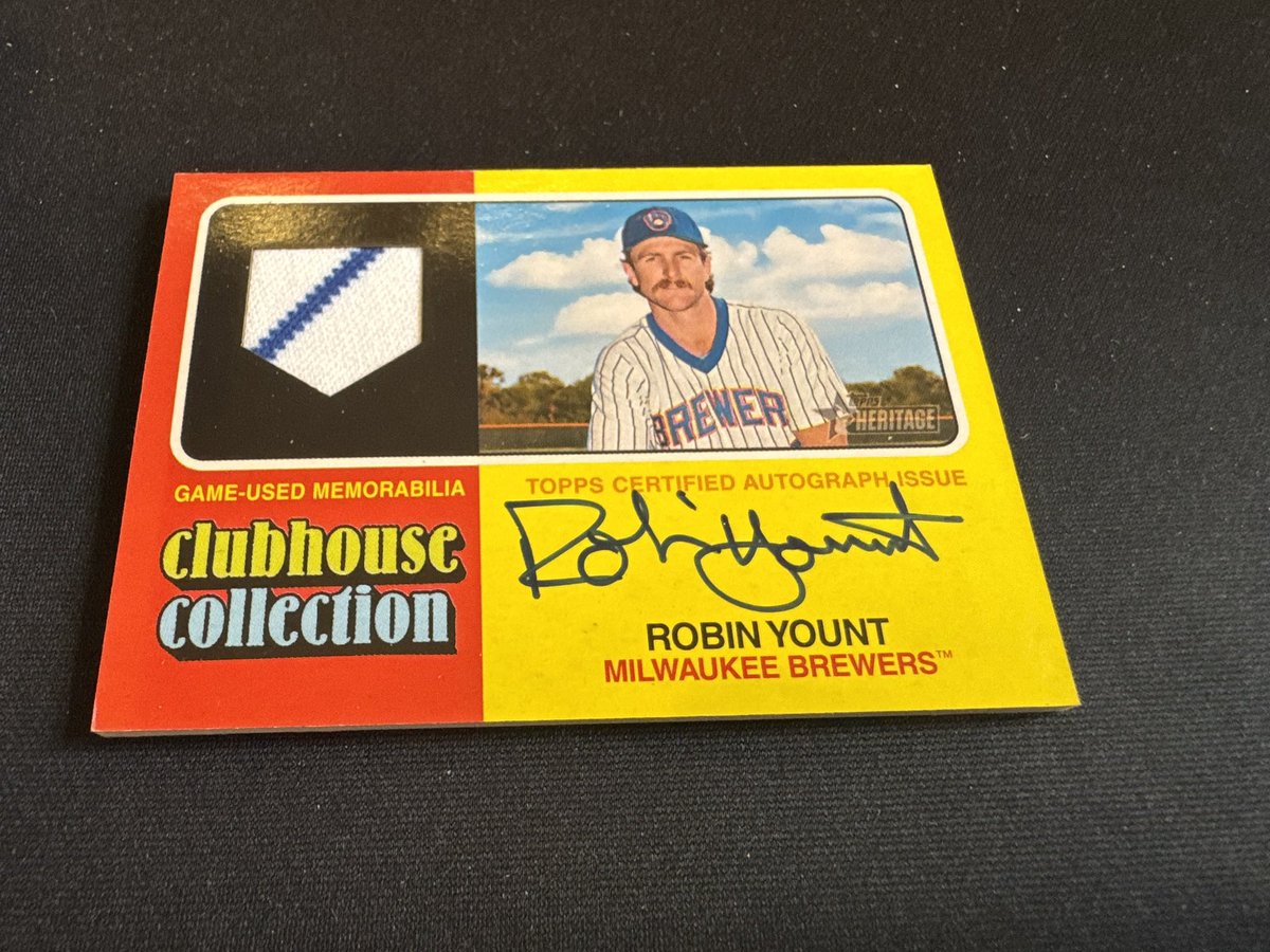 Cre8Collections's tweet photo. 2024 #Topps Heritage High Number /25 #TheHobby @dacardworld #Brewers #Yount https://t.co/KzOVZBwnkO