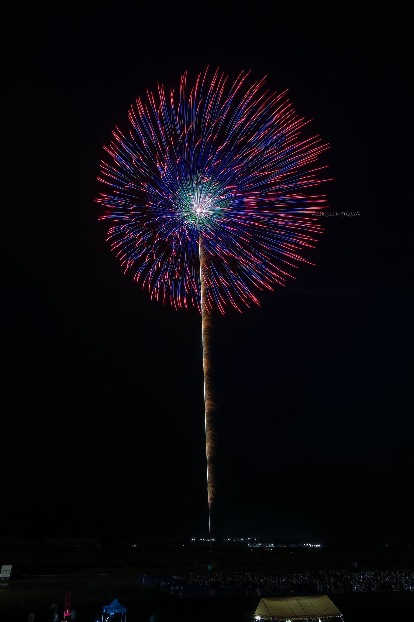 冬花火 Lake Kawaguchi Winter Fireworks Display with Mt.Fuji as the
