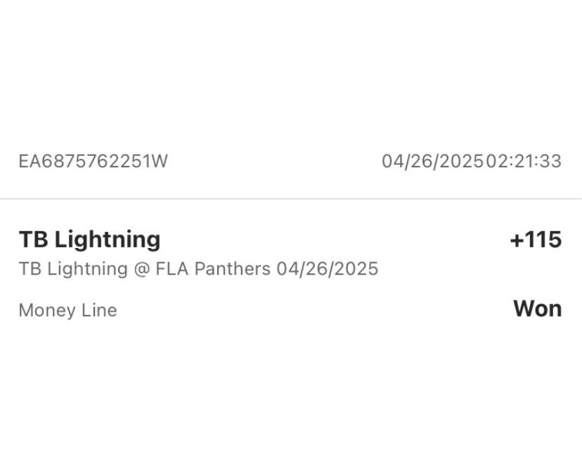 FIRSTLADYNHL's tweet photo. 🚨Repost for a play on Sunday!!!

💰Another winning day in the playoffs!!! 

Lightning ML=✅Winner 
Avalanche RL=✅Winner 
Knights RL=Lose

#GamblingCommunity #NHLPicks #nhlplayoffs2025 https://t.co/JDXHqlZJGV