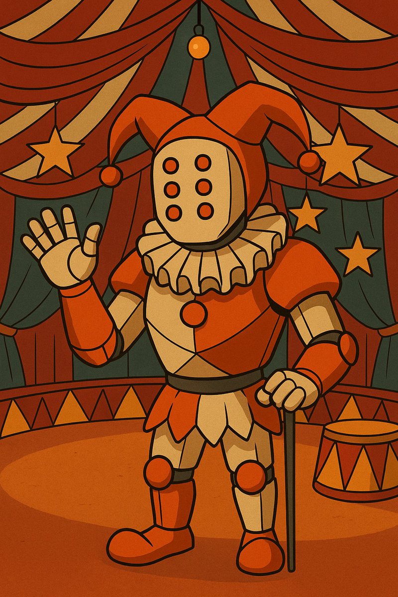 indra_riki127's tweet photo. Step right up! 🎪✨ Meet the most charming golem in the circus! 🤹‍♂️ Who said stone can't have style? #CircusMagic #SeismicVibes 

@SeismicSys https://t.co/klE12Pk6ty