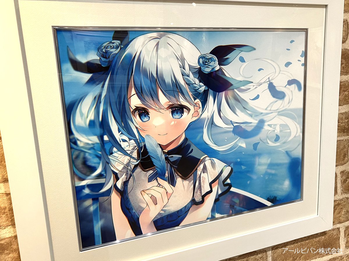 すいみゃ 先生の版画作品をﾊﾟｼｬﾘ📸🩵 こちらの作品《Message》は、透明