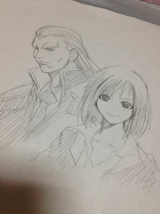 ⭐️スマホの画像フォルダ発掘シリーズ⭐️
友人宅にあったものを撮って送ってくれた
古いラクガキ。
BLACK CATでキョウコVSベルゼーを
描いてた頃の物(2001年?)だと思います。
2013年6月8日 