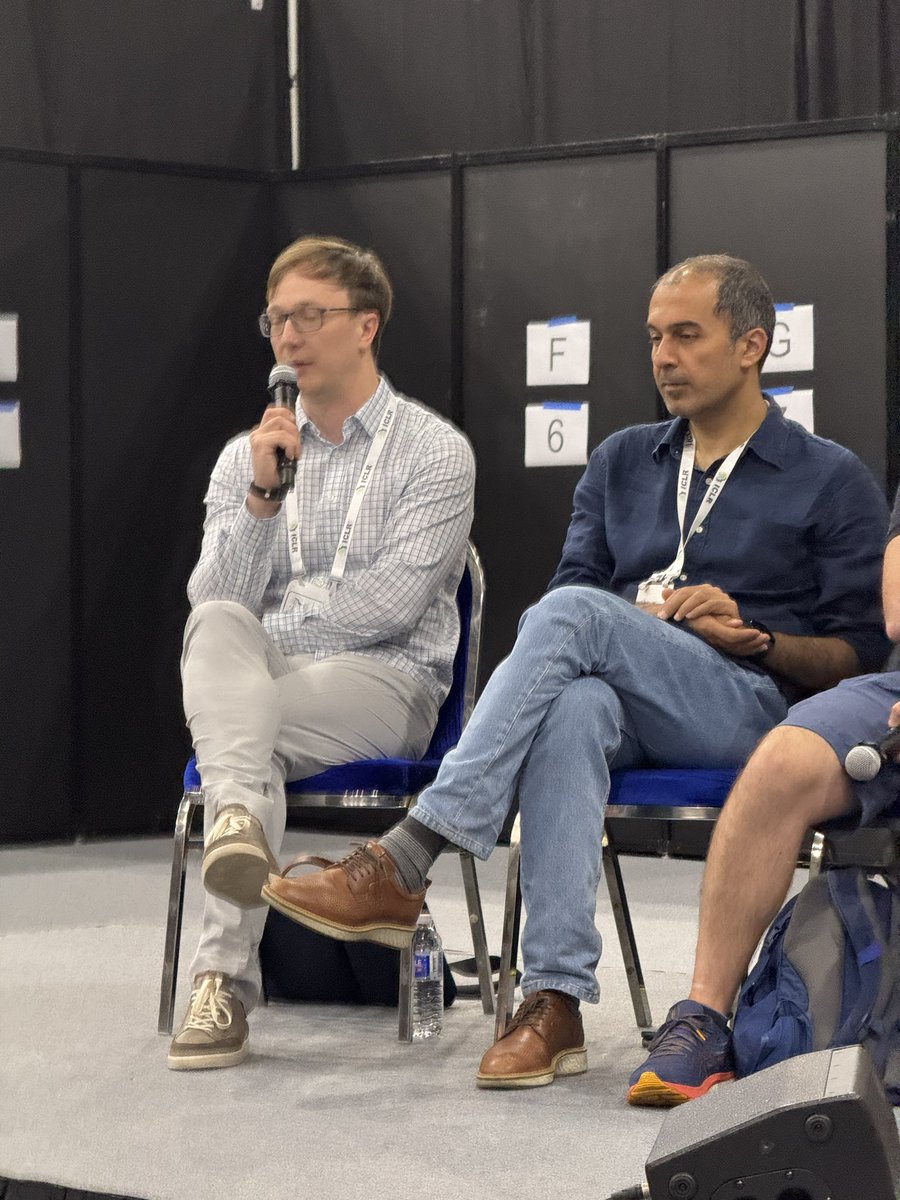 Yani Ioannou @ ICLR 2025 ✈️ (@yanii) on Twitter photo #ICLR2025 <a href="/sparseLLMs/">Sparsity in LLMs Workshop at ICLR 2025</a> Workshop Panel with <a href="/PavloMolchanov/">Pavlo Molchanov</a> <a href="/ayazdanb/">Amir Yazdan</a> <a href="/DAlistarh/">Dan Alistarh</a> <a href="/realDanFu/">Dan Fu</a> <a href="/YangYou1991/">Yang You</a> and Olivia Hsu, moderated by <a href="/PandaAshwinee/">Ashwinee Panda</a> #ICLR2025 <a href="/sparseLLMs/">Sparsity in LLMs Workshop at ICLR 2025</a> Workshop Panel with <a href="/PavloMolchanov/">Pavlo Molchanov</a> <a href="/ayazdanb/">Amir Yazdan</a> <a href="/DAlistarh/">Dan Alistarh</a> <a href="/realDanFu/">Dan Fu</a> <a href="/YangYou1991/">Yang You</a> and Olivia Hsu, moderated by <a href="/PandaAshwinee/">Ashwinee Panda</a>