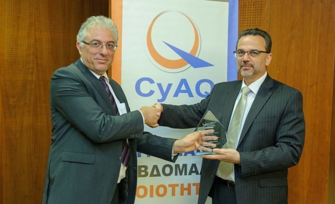 #Σαν_Σήμερα_η_ΟΕΒ
Το 2016 ο Κυπριακός Σύνδεσμος Ποιότητας, Μέλος της ΟΕΒ, βράβευσε σε ειδική τελετή το νικητή του διαγωνισμού «Cyprus Quality Leader of the Υear 2015» Κυριάκο Κόκκινο, Executive Director &amp; Partner IBM Ευρώπης.
#65χρόνιαΟΕΒ