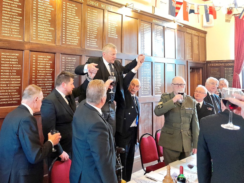 Our WM W Bro Rob Shorland and W Bro Mike Blackmore ProvAGDC and other members of Hambrook Lodge supported <a href="/Seafarers_9589/">Lodge of Seafarers 9589</a> at their Installation this weekend. 

#visiting #Freemasons #support <a href="/GlosPGLodge/">Glos PG Lodge</a> #Gloucestershire