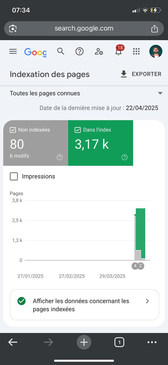 Sinon ça donne quoi l’indexation de addConnect : 

First step completed 🙏