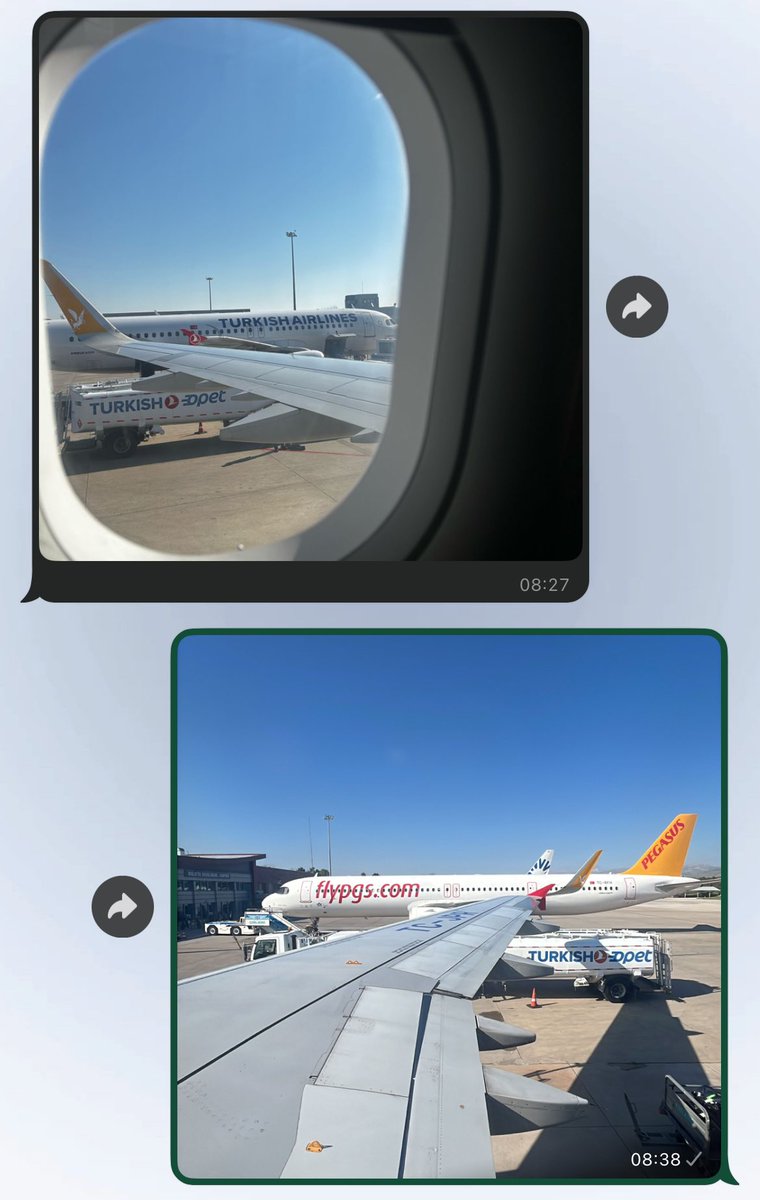 uçakları yan yana park ettik 📿