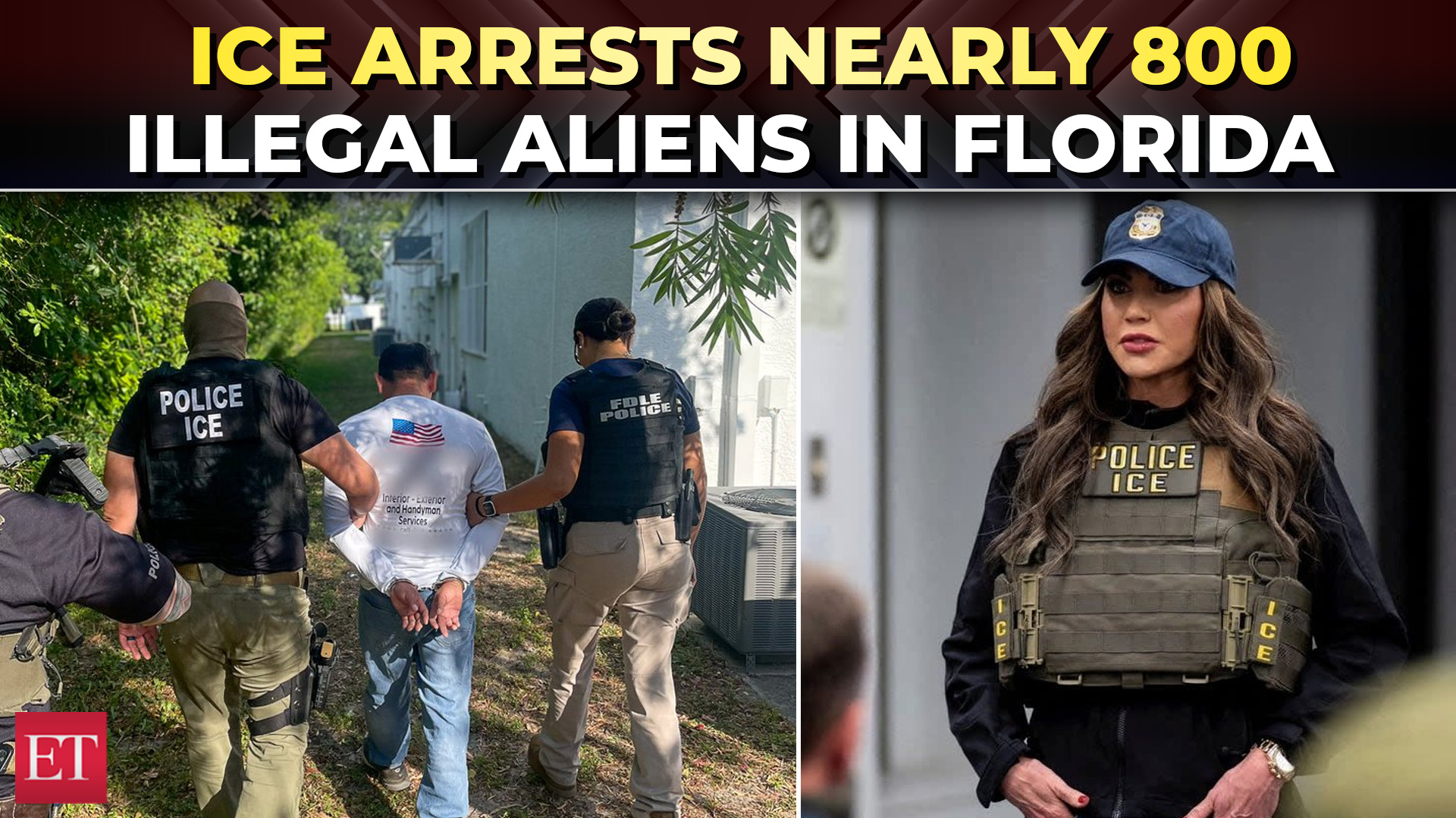 Immigration - ICE ARRESTED NEARLY 800 ILLEGALE ALINES IN FLORIDA 