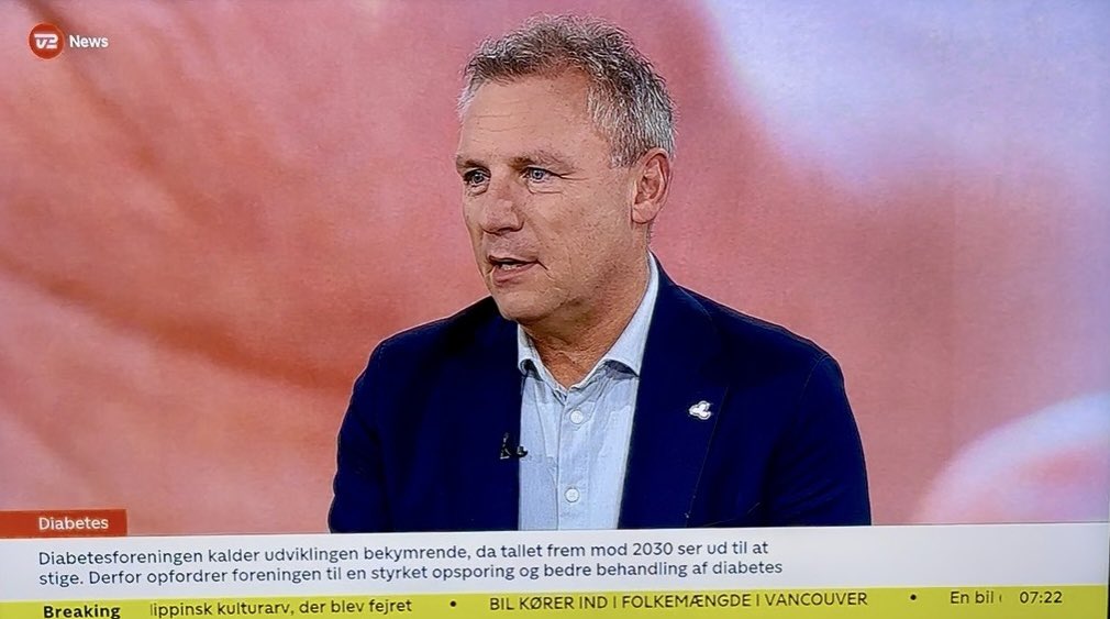 Ny rekord på Danmarks Diabetesdag: 368.000 danskere lever nu med diabetes. Vi skal have mere fokus på forebyggelse og tidlig opsporing. #dkpol #sundpol