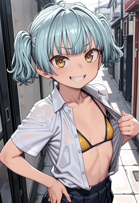 暑がりな妹
妹「お兄ちゃんなに恥ずかしがってんの? これ水着だよ」
僕(小さい・・・) 