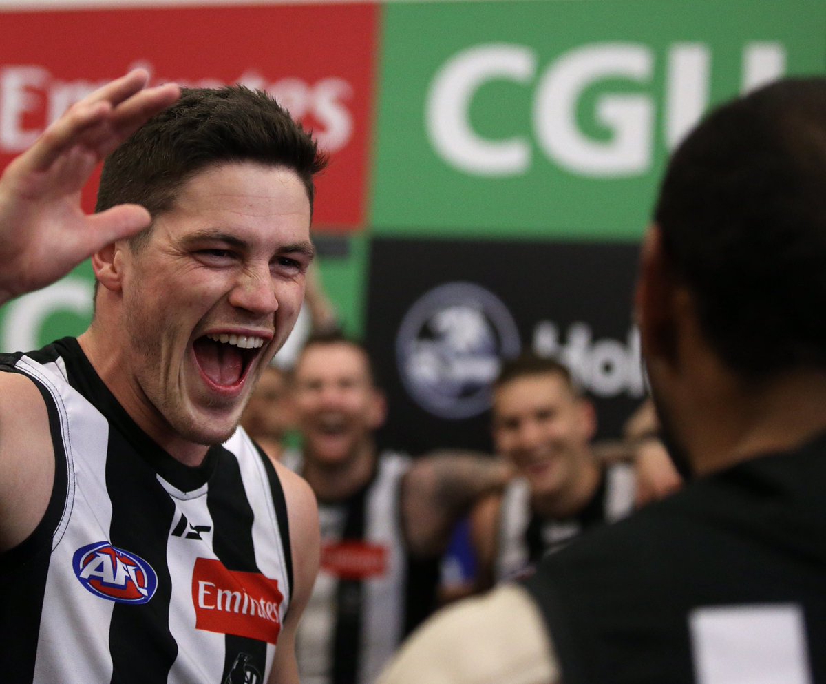 PiesNation's tweet photo. #ASKPIESNATION
Ahead of breaking the record for most consecutive games played with 245 games this weekend against the Cats, comment below some of your favourite Jack Crisp moments in the black & white 🏴🏳️❤️
#CRISPA https://t.co/KSEK1TPblx