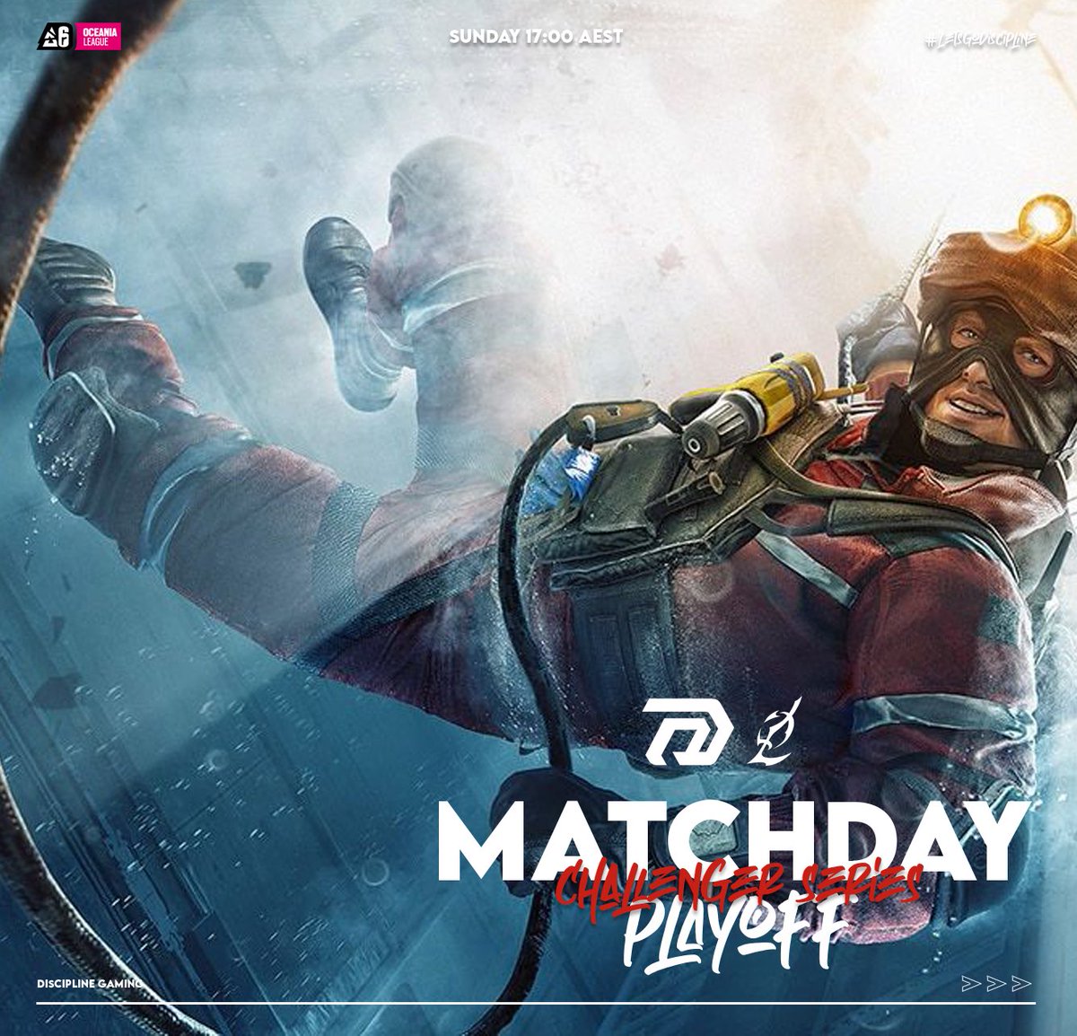 🏆 Challenger Series - Playoff qualifier 

Discipline Esports vs <a href="/OutlastGamingNA/">Outlast</a> 

📅 27.04 |  🕑 17:00 AEST 
📺 Twitch.tv/Cappingtv

Watch your heads guys, we're dropping down 😎

#LetsGoDiscipline