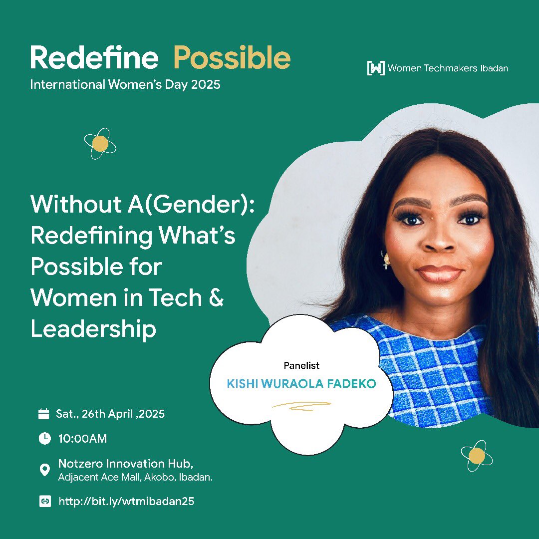 Posting this so early before y’all wake up hahaha🥹

I finally spoke at my first physical event today at <a href="/wtm_ibadan/">WTMIbadan</a> about building a profitable career beyond coding for the #IWD25

And I really think I love it more than online events now hahaha! So thankful for the opportunity✨