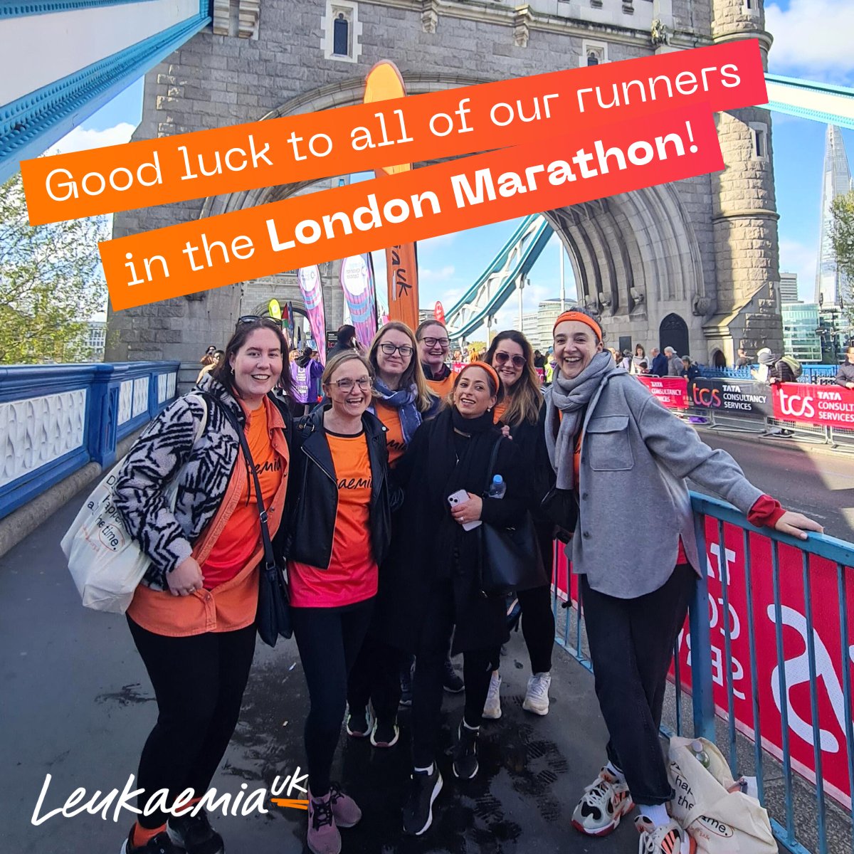 A HUGE good luck to our fantastic team taking on the #LondonMarathon today! We’ll be there giving you the biggest cheers (just look out for the crazy bunch in orange!) 🧡🔶🍊

Go #TeamLUK - you’ve got this! 👊

#LondonMarathon2025